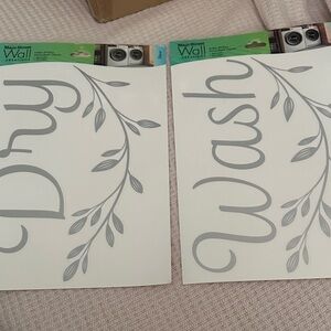 Dry wash  Decor Set laundry room jumbo stickers